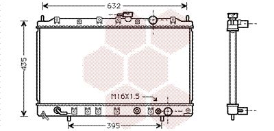 VAN WEZEL Radiaator,mootorijahutus 32002081